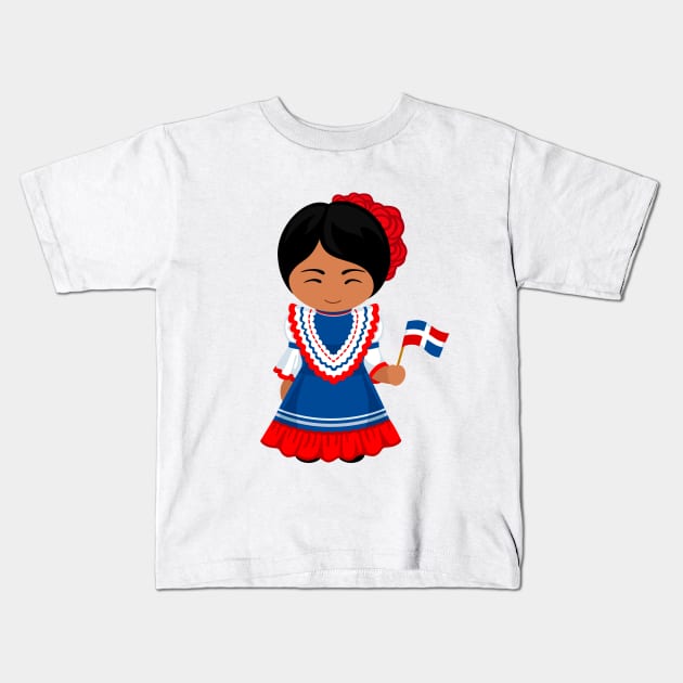Woman let's dance merengue - bachata Kids T-Shirt by Dominicano